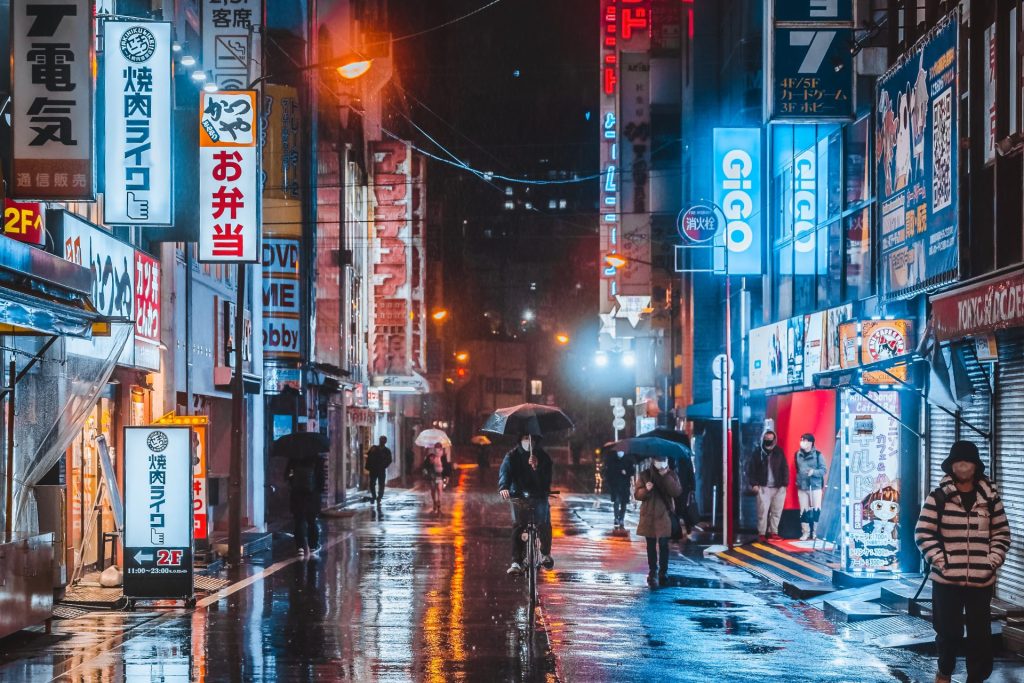 雨の日の写真術①シティライツが滲むスナップ撮影